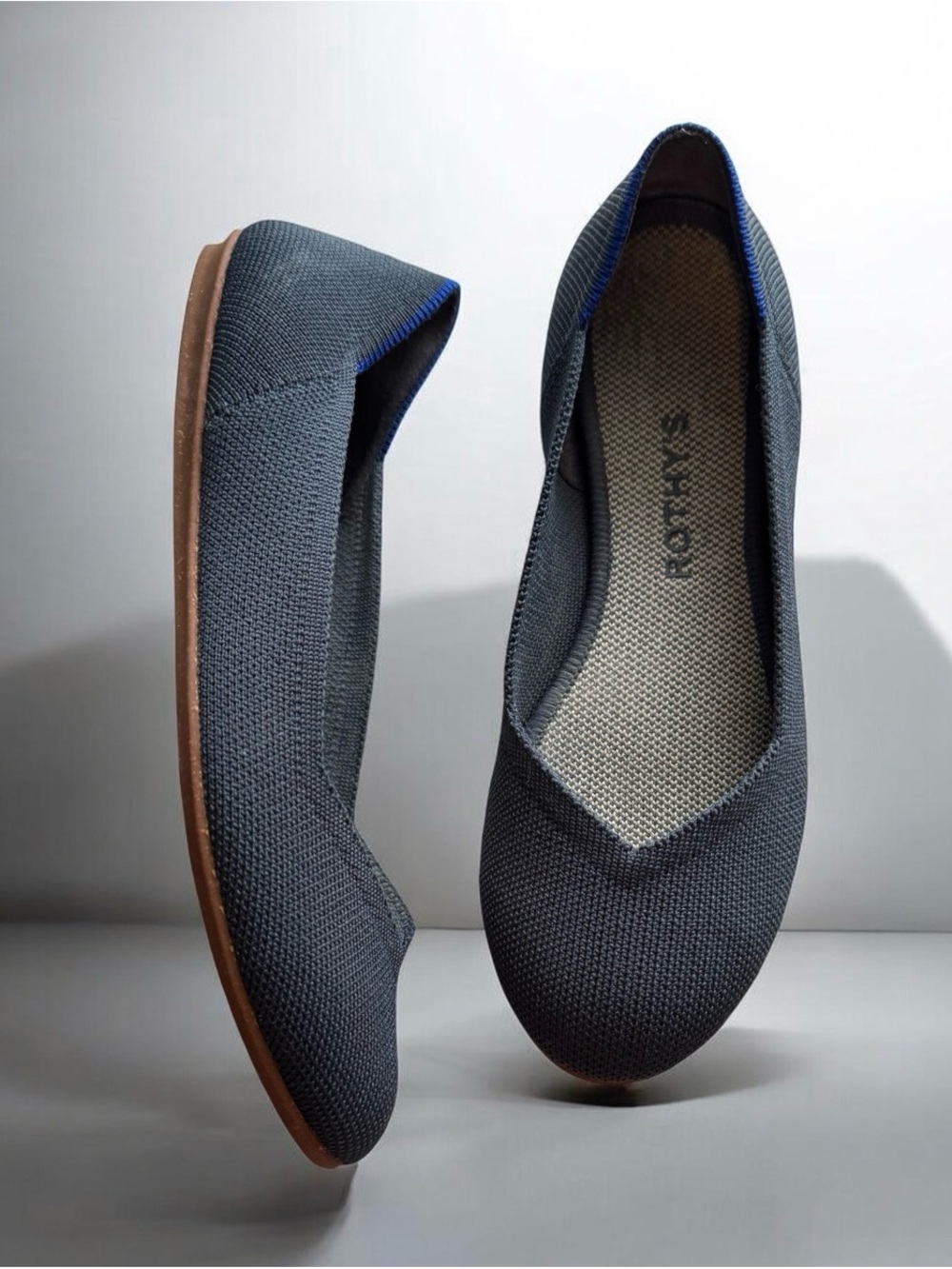 Rothy's Navy Blue Knit Flats